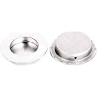 Sourcingmap – ® Puerta Corredera cajón 65 mm redondo empotrable techo tirador 2 piezas